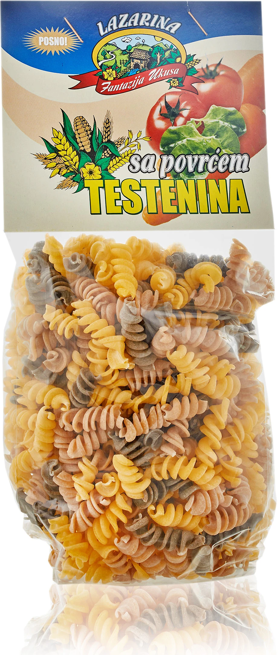 Testenina sa povrćem - spirale 300 g Lazarina